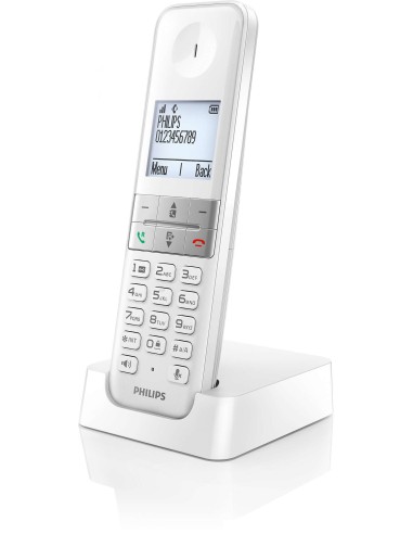 Philips D4701W 34 teléfono Teléfono DECT Identificador de llamadas Blanco