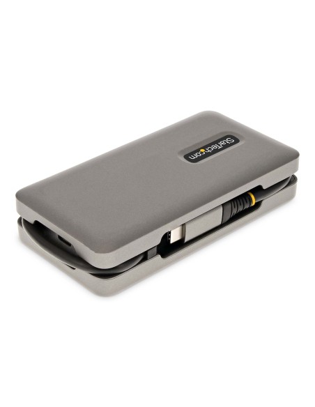 StarTech.com Adaptador Multipuertos USB-C - HDMI 4K a 60Hz VGA - Hub Ladrón USB de 3 Puertos - Power Delivery de Paso de 100W - 