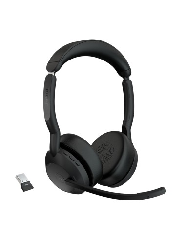 Jabra Evolve2 55 Auriculares Inalámbrico Diadema Oficina Centro de llamadas Bluetooth Base de carga Negro