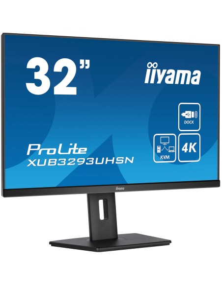 iiyama ProLite XUB3293UHSN-B5 pantalla para PC 80 cm (31.5") 3840 x 2160 Pixeles 4K Ultra HD LCD Negro