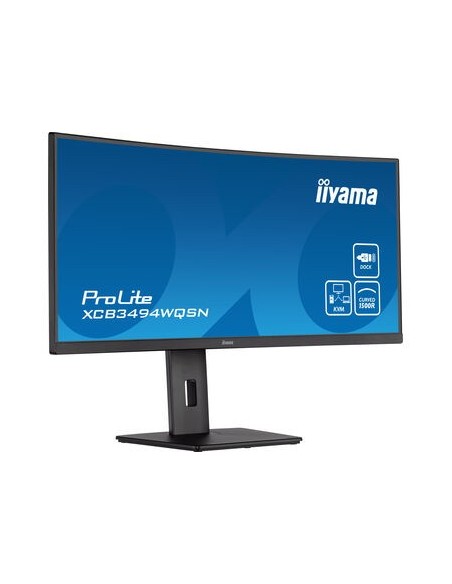 iiyama ProLite XCB3494WQSN-B5 LED display 86,4 cm (34") 3440 x 1440 Pixeles UltraWide Quad HD Negro