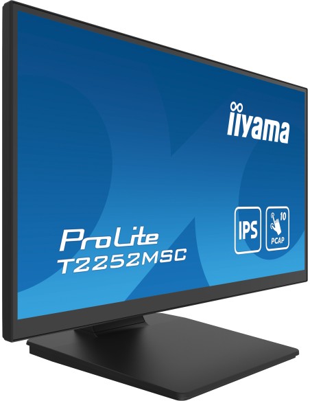iiyama ProLite T2252MSC-B2 pantalla para PC 54,6 cm (21.5") 1920 x 1080 Pixeles Full HD LCD Pantalla táctil Negro