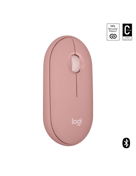 Logitech Pebble 2 M350s ratón Ambidextro RF Wireless + Bluetooth Í?ptico 4000 DPI