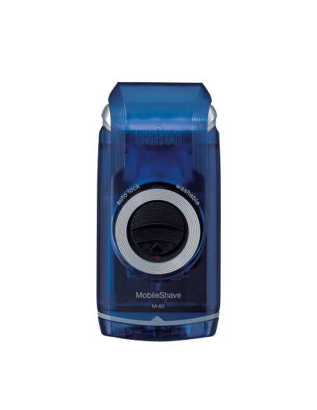 Braun PocketGo M60b Máquina de afeitar de láminas Negro, Azul