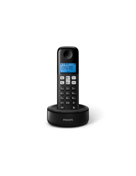 Philips D1611B 34 teléfono Teléfono DECT Identificador de llamadas Negro