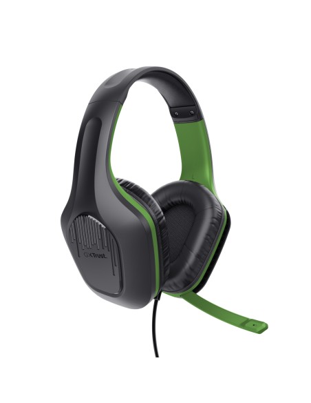 Trust GXT 415X ZIROX Auriculares Alámbrico Diadema Juego Negro, Verde