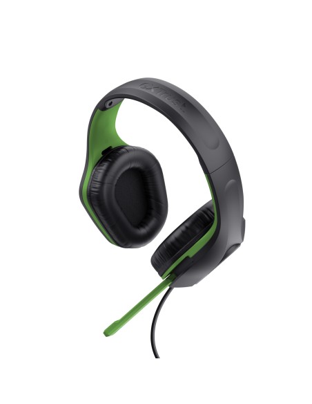 Trust GXT 415X ZIROX Auriculares Alámbrico Diadema Juego Negro, Verde