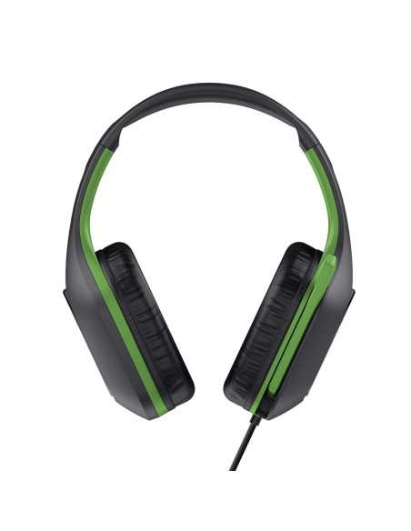 Trust GXT 415X ZIROX Auriculares Alámbrico Diadema Juego Negro, Verde