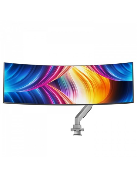 V7 DM1HDS soporte para monitor 124,5 cm (49") Negro, Plata Escritorio