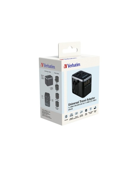 Verbatim 49546 adaptador de enchufe eléctrico Universal
