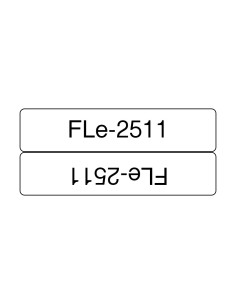 Brother FLe-2511 cinta para impresora de etiquetas Negro sobre blanco
