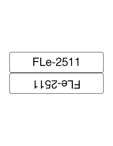 Brother FLe-2511 cinta para impresora de etiquetas Negro sobre blanco