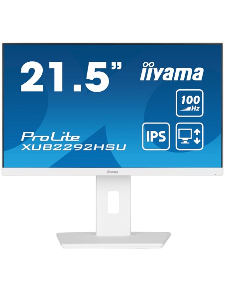 iiyama ProLite XUB2292HSU-W6 21.5" 1920 x 1080 Pixeles Full HD LED Blanco Monitor