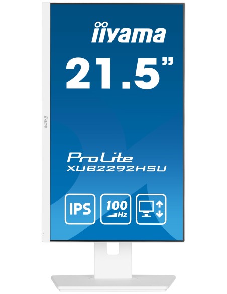 iiyama ProLite XUB2292HSU-W6 21.5" 1920 x 1080 Pixeles Full HD LED Blanco Monitor