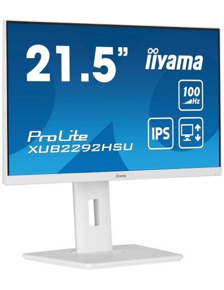 iiyama ProLite XUB2292HSU-W6 21.5" 1920 x 1080 Pixeles Full HD LED Blanco Monitor