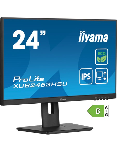 iiyama ProLite XUB2463HSU-B1 24" 1920 x 1080 Pixeles Full HD LED Negro Monitor