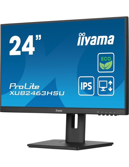 iiyama ProLite XUB2463HSU-B1 24" 1920 x 1080 Pixeles Full HD LED Negro Monitor