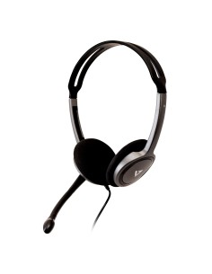 V7 HA212-2EP auricular y casco Auriculares Alámbrico Diadema Llamadas Música Negro, Plata