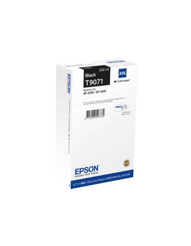 Epson Tinte schwarz 202.0ml WF Pro 6xxx''XXL'' - Schwarz cartucho de tinta Compatible Cian
