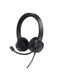 Trust HS-260 Auriculares Alámbrico Banda para cuello Oficina Centro de llamadas USB tipo A Negro