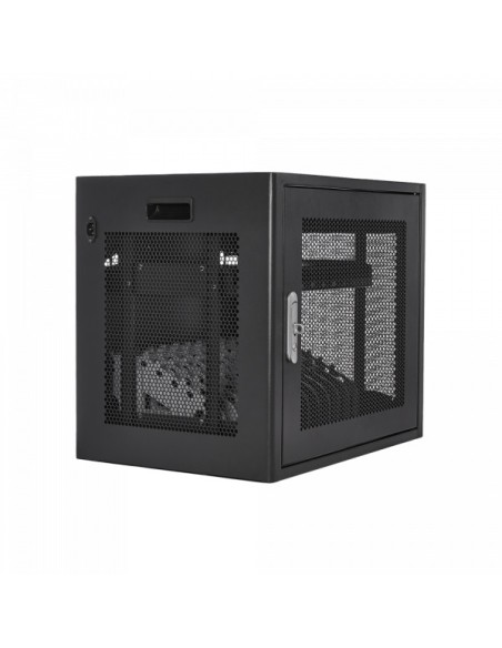 V7 CHGSTA12AC-1E carrito y armario de dispositivo portátil Carro de gestión y carga para dispositivos portátiles Negro