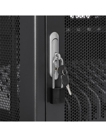 V7 CHGSTA12AC-1E carrito y armario de dispositivo portátil Carro de gestión y carga para dispositivos portátiles Negro