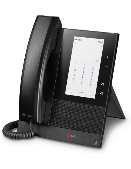 POLY Teléfono multimedia empresarial CCX 400 para Microsoft Teams y habilitado para alimentación a través de Ethernet (PoE)