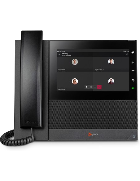 POLY Teléfono multimedia empresarial CCX 600 para Microsoft Teams y habilitado para alimentación a través de Ethernet (PoE)