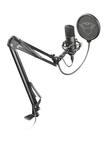 Trust gxt 252+ emita plus microfono de estudio USB Negro