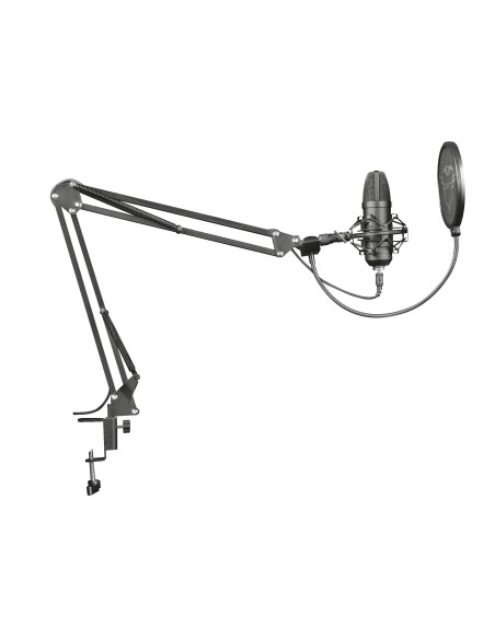 Trust gxt 252+ emita plus microfono de estudio USB Negro