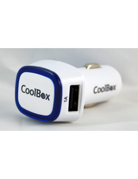 Cargador coche coolbox mechero 5v 2x usb 3.1a blanco COO-CDC215