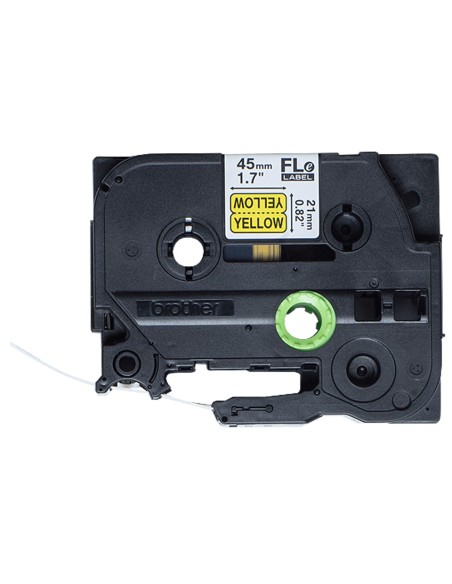 Brother FLE6511 cinta para impresora de etiquetas Negro sobre amarillo