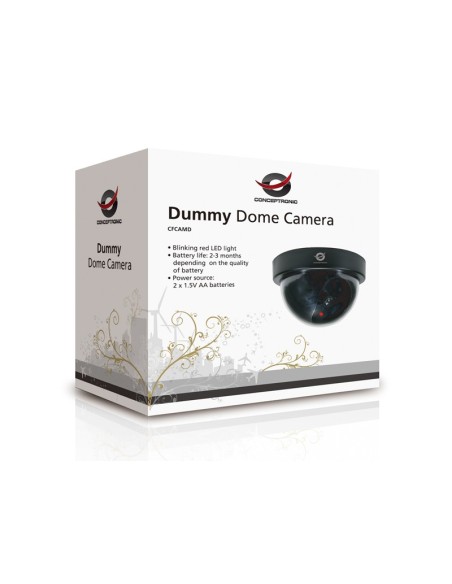 CONCEPTRONIC CFCAMD CAMARA DUMMY TIPO DOMO DISUASORIA NEGRA