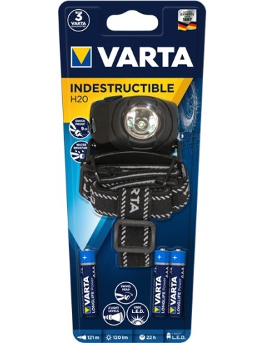 VARTA LINTERNA LED FRONTAL 1W INDESTRUCTIBLE 3xAAA