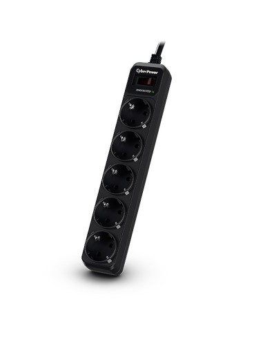 CyberPower B0520SC0-DE limitador de tensión 5 salidas AC 200 - 250 V Negro 1,8 m