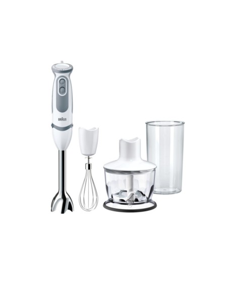 Braun Batidora de vaso 1000 W 0,5 L Gris, Blanco