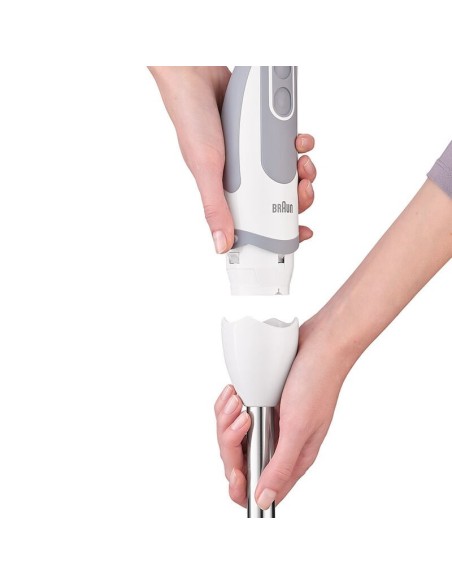 Braun Batidora de vaso 1000 W 0,5 L Gris, Blanco
