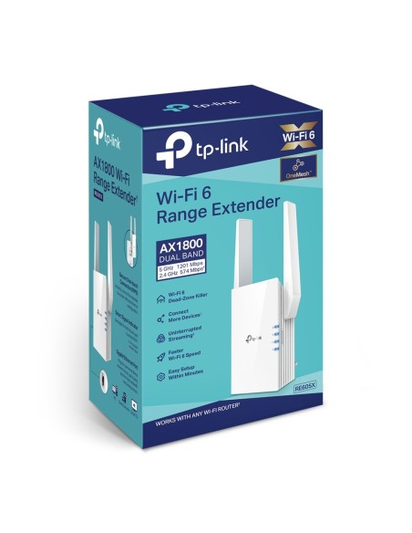 TP-Link RE605X ampliador de red Blanco 1000 Mbit s