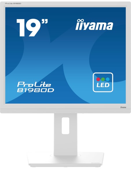 iiyama ProLite B1980D-W5 pantalla para PC 48,3 cm (19") 1280 x 1024 Pixeles SXGA LCD Blanco