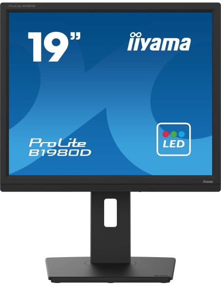 iiyama ProLite B1980D-B5 pantalla para PC 48,3 cm (19") 1280 x 1024 Pixeles SXGA LCD Negro