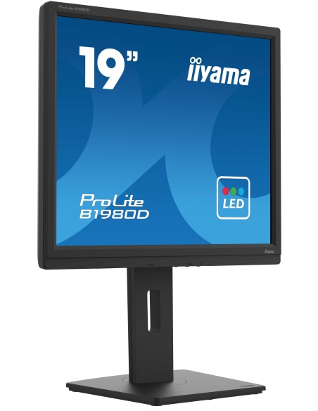 iiyama ProLite B1980D-B5 pantalla para PC 48,3 cm (19") 1280 x 1024 Pixeles SXGA LCD Negro
