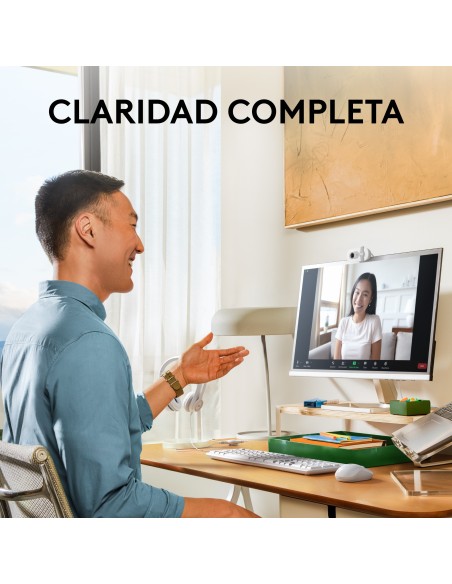 Logitech Brio 100 cámara web 2 MP 1920 x 1080 Pixeles USB Blanco