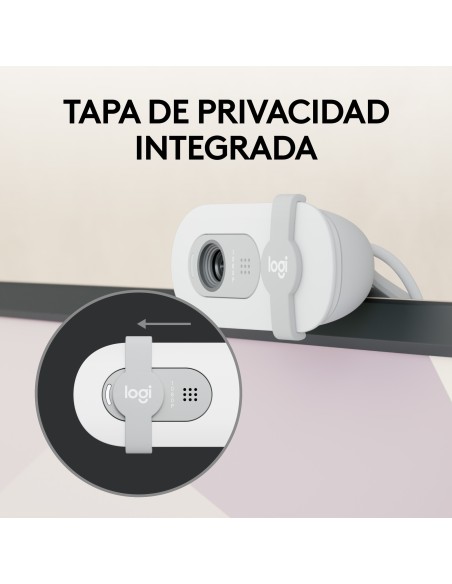 Logitech Brio 100 cámara web 2 MP 1920 x 1080 Pixeles USB Blanco