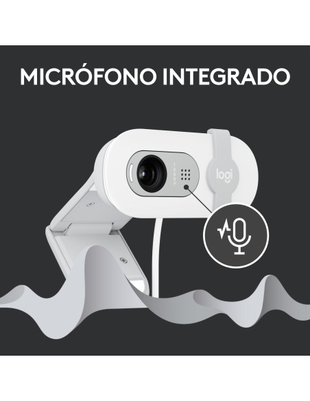 Logitech Brio 100 cámara web 2 MP 1920 x 1080 Pixeles USB Blanco