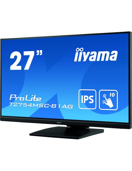 iiyama ProLite T2754MSC-B1AG monitor pantalla táctil 68,6 cm (27") 1920 x 1080 Pixeles Multi-touch Multi-usuario Negro