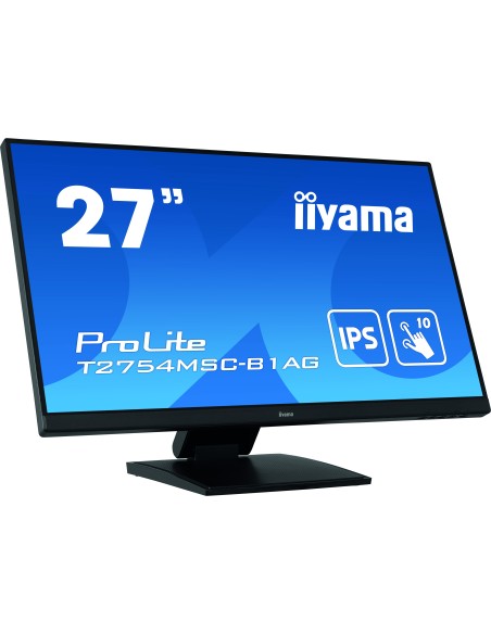 iiyama ProLite T2754MSC-B1AG monitor pantalla táctil 68,6 cm (27") 1920 x 1080 Pixeles Multi-touch Multi-usuario Negro