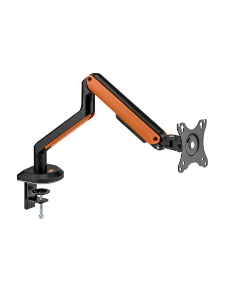 AISENS Soporte de Mesa RGB Gaming contrapeso giratorio e inclinable para Monitor TV 9Kg (3 Pivotes, 1 Brazo) de 17-32, Negro-Nar