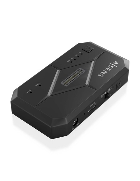 AISENS Estación de Docking SATA 2.5 3.5, M.2 NVMe a USB 3.0 3.1 Gen1, Clone, Negro
