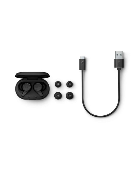 Philips 1000 series TAT1207BK 00 auricular y casco Auriculares True Wireless Stereo (TWS) Dentro de oÍ­do Bluetooth Negro