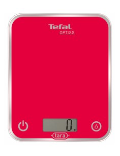 Tefal Optiss Rojo Rectángulo Báscula electrónica de cocina